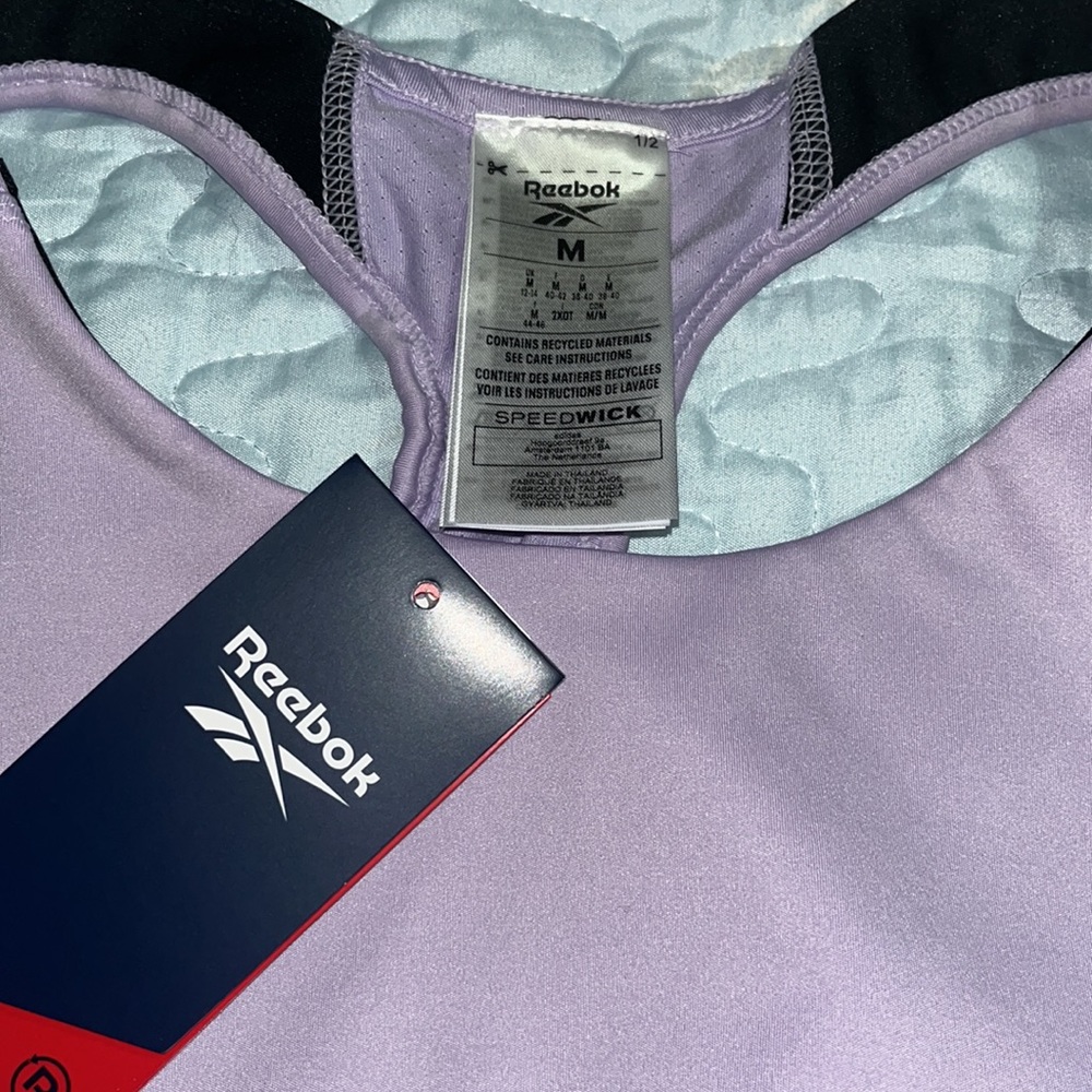 NWT Reebok size Medium Bra/top and shorts. - Picture 2 of 6